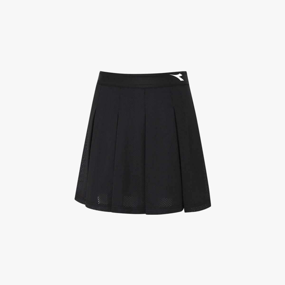 디아도라(diadora) 플레르 메쉬 플리츠 스커트 BLACK