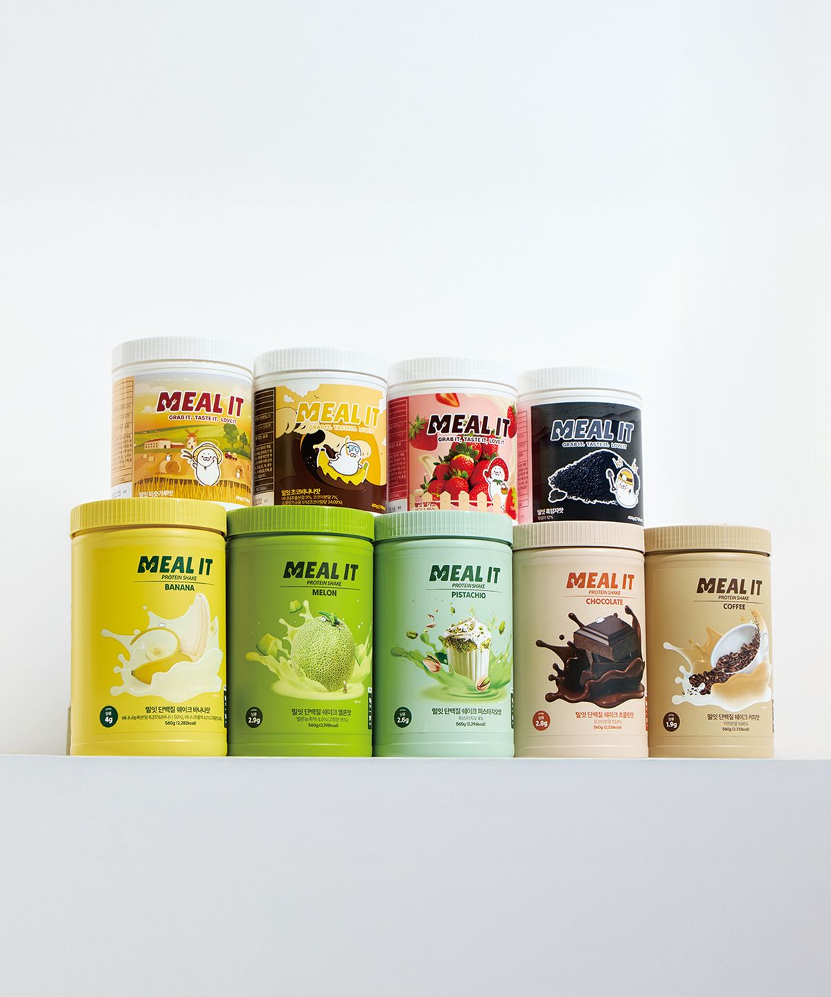 밀잇(MEAL IT) [29회분/14가지맛 총2통] 식단관리 식사대용 단백질 쉐이크 560g 450g 14종 택2