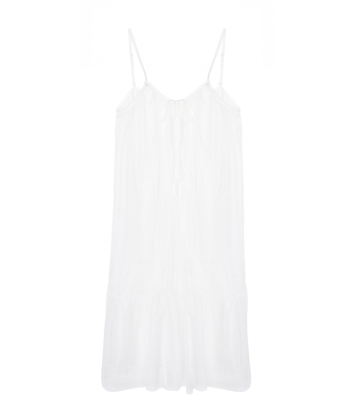 닉앤니콜(NICK&NICOLE) DOTS SEE-THROUGH LAYERED FILL DRESS_IVORY
