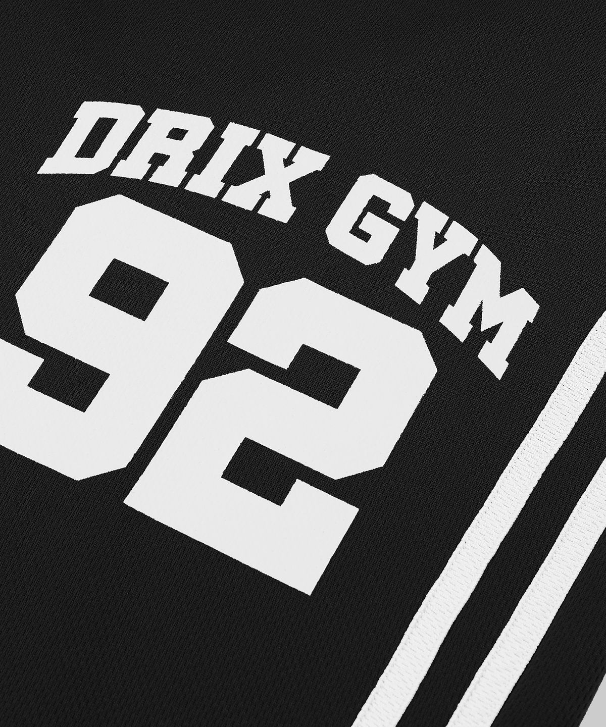 드릭스(DRIX) (여름용) 트랙 라인 그래픽 메쉬 와이드 팬츠_블랙