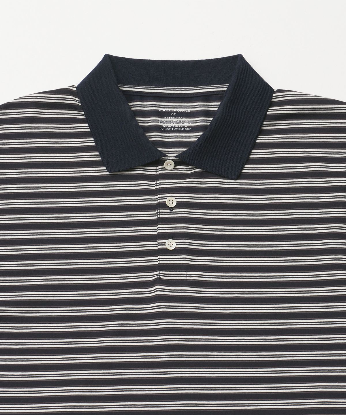 어나더 오피스(ANOTHER OFFICE) Brief Stripe Short Sleeve T (Navy)