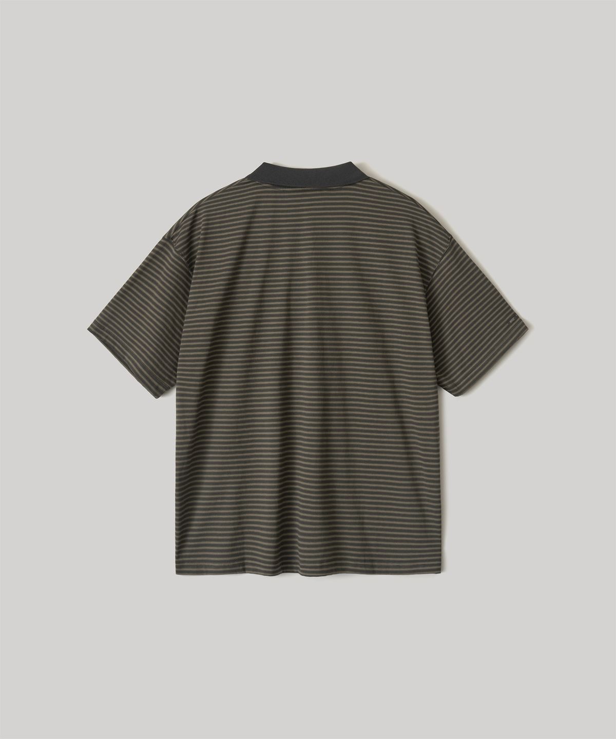 어나더 오피스(ANOTHER OFFICE) Brief Stripe Short Sleeve T (Charcoal)