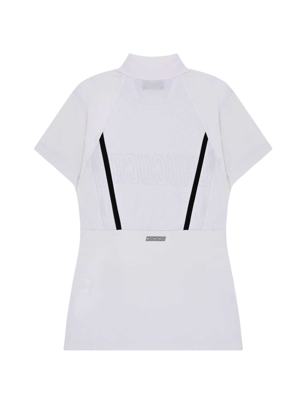 츄쿠츄(CHUCUCHU) CBESS-TS013W 모크넥 메쉬 UV차단 숏슬리브 탑