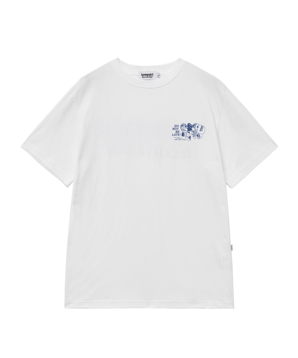 콤팩트 레코드 바(KOMPAKT RECORD BAR) Do Not Be Late Thunder T-shirt - White