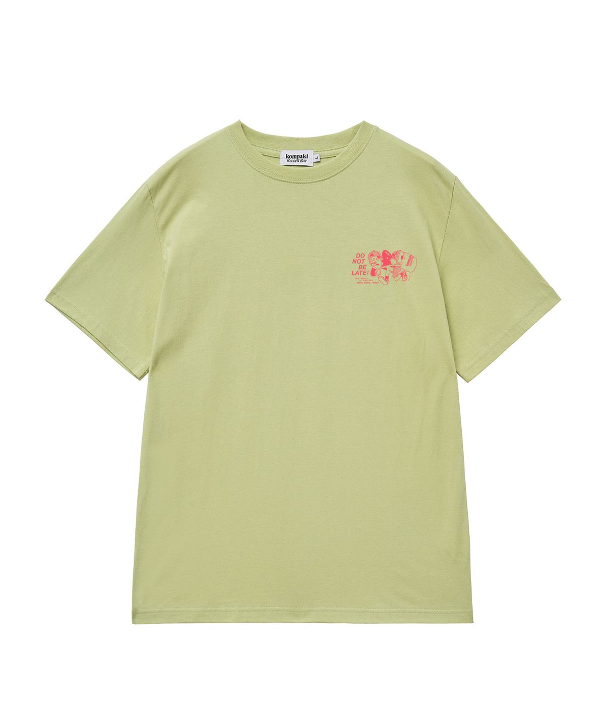 콤팩트 레코드 바(KOMPAKT RECORD BAR) Do Not Be Late Thunder T-shirt - Lime