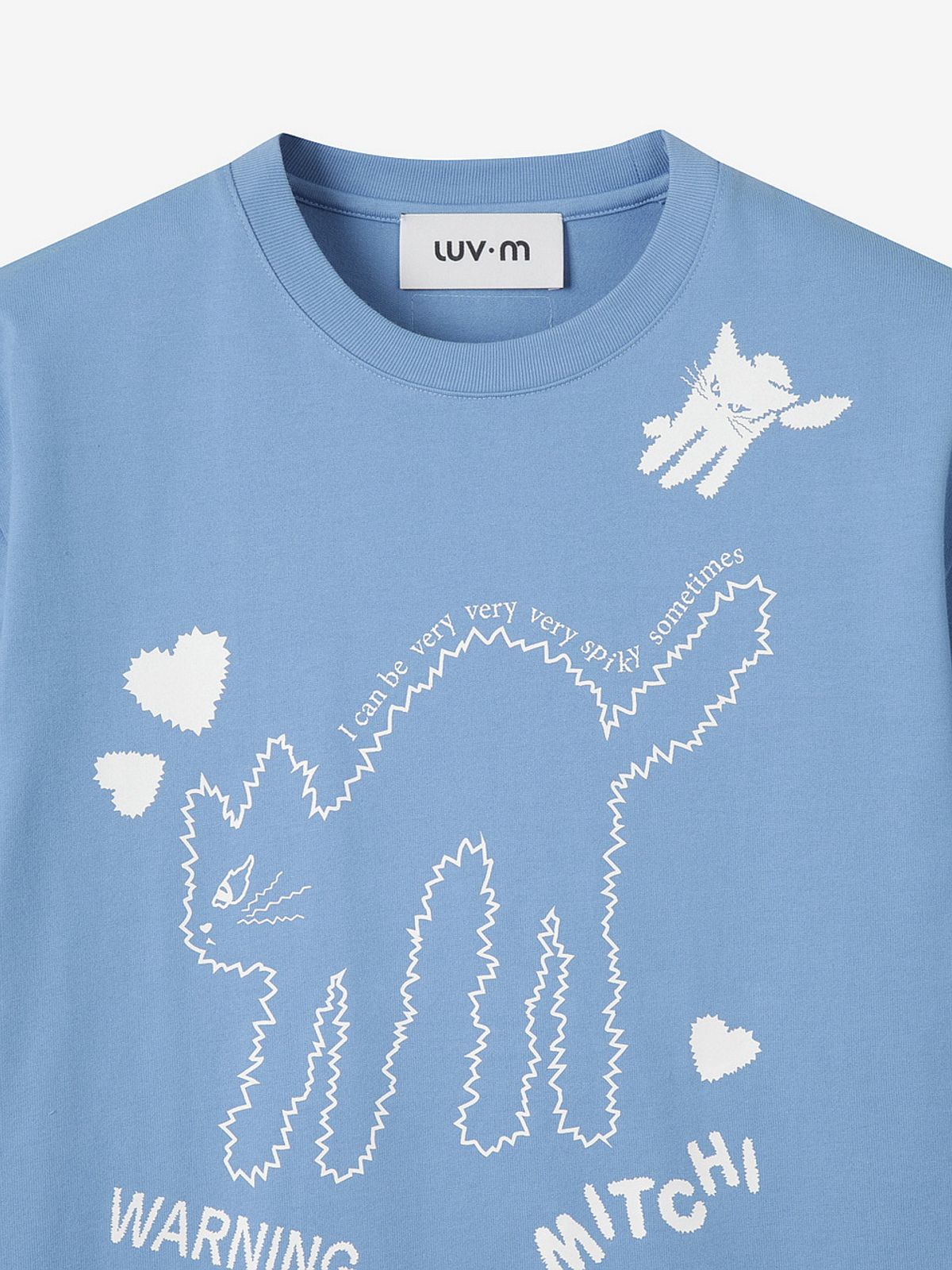 엘유브이엠(LUVM) LUV MITCHI PRINTING T-SHIRTS_BLUE