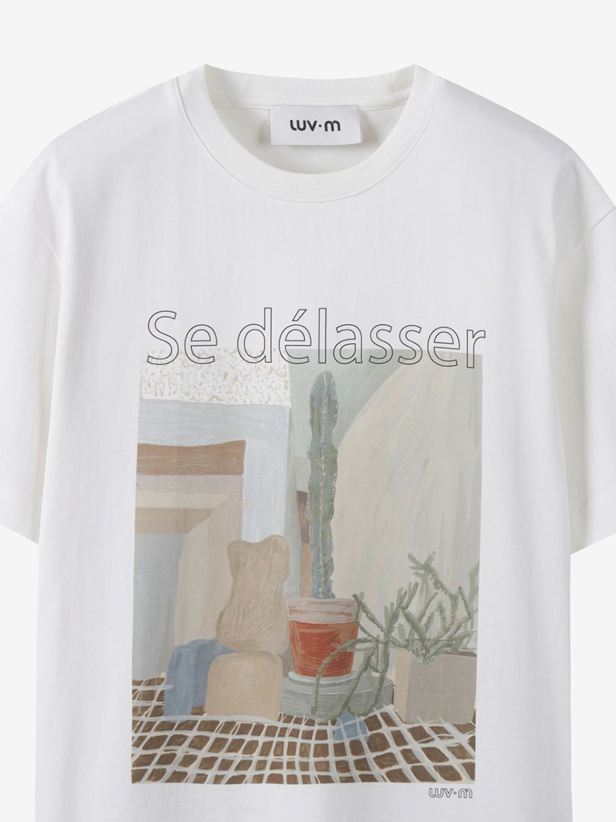 엘유브이엠(LUVM) WIDE PRINTING T-SHIRTS_WHITE