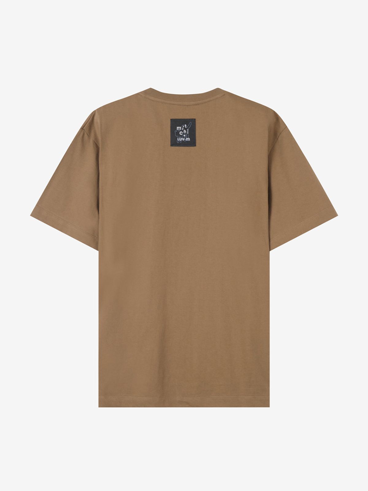 엘유브이엠(LUVM) MITCHI WARNING PRINTING T-SHIRTS_BROWN