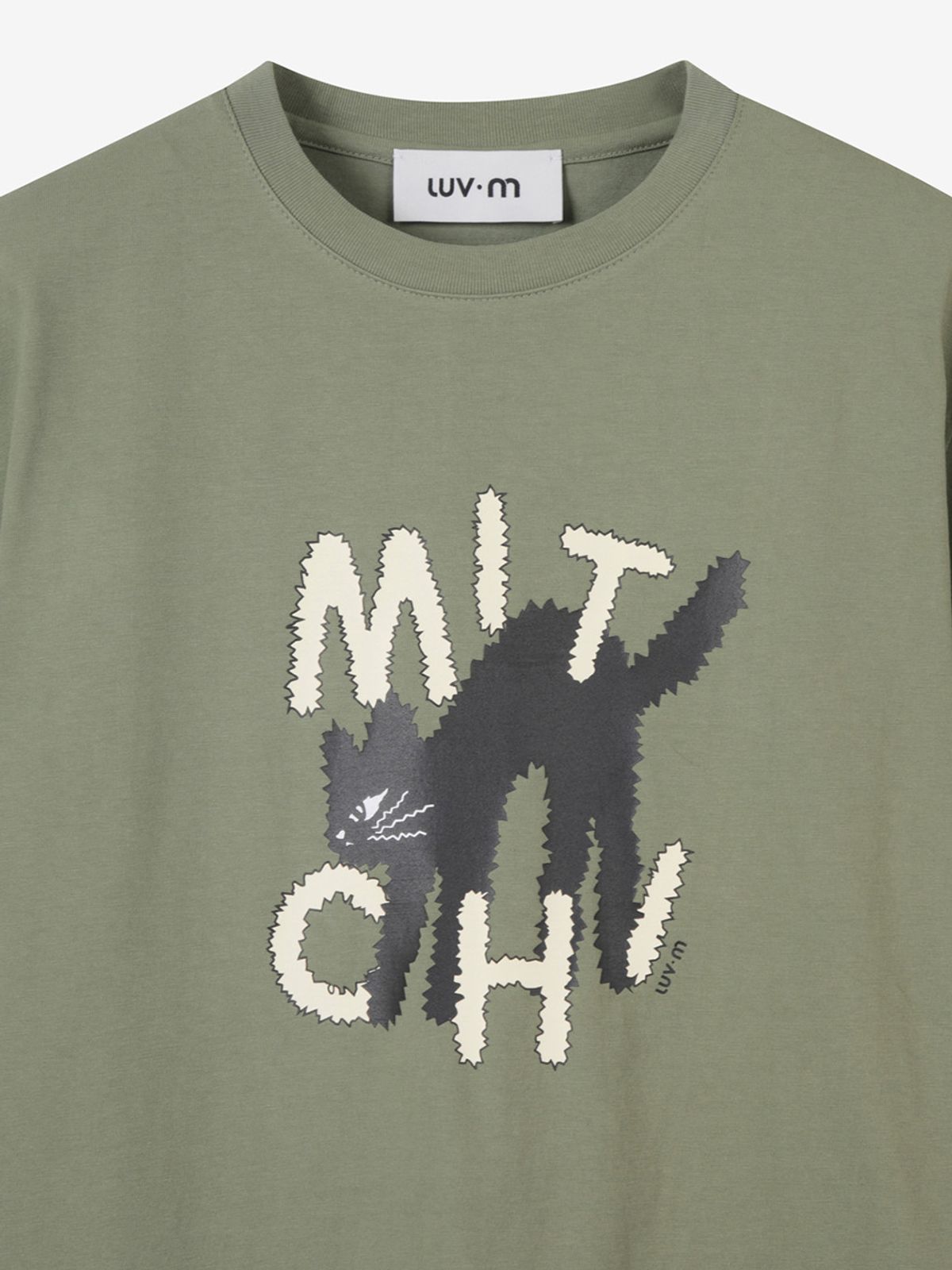 엘유브이엠(LUVM) MITCHI PRINTING T-SHIRTS_KHAKI