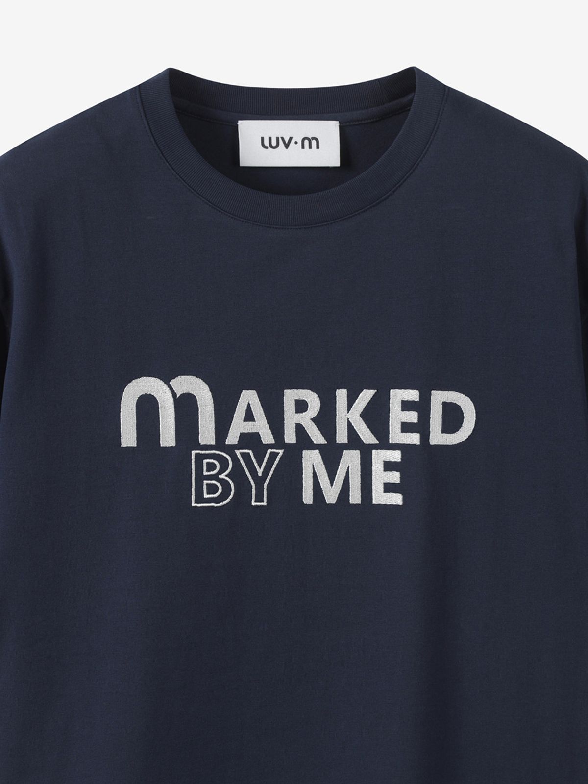 엘유브이엠(LUVM) LETTERING T-SHIRTS_NAVY