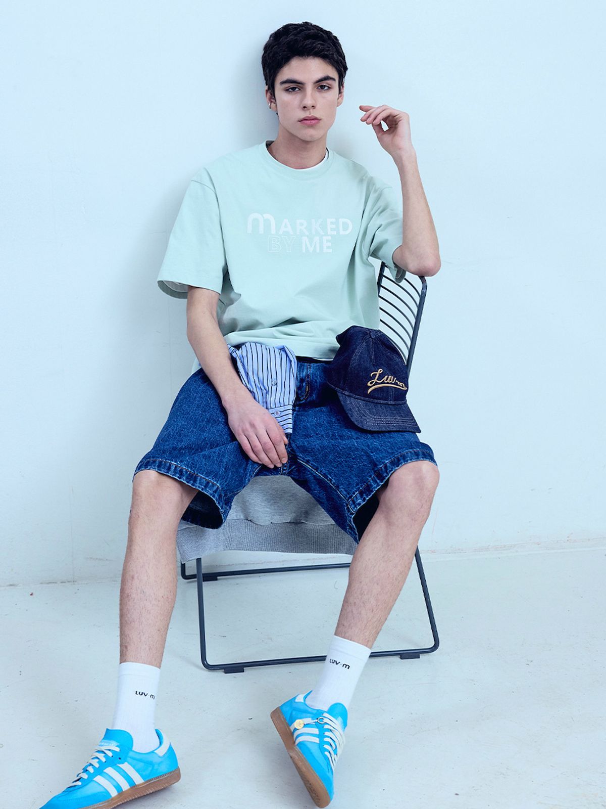 엘유브이엠(LUVM) LETTERING T-SHIRTS_MINT