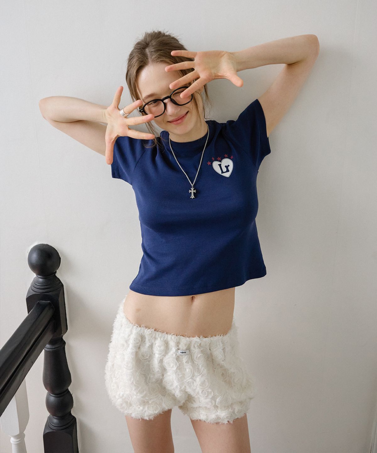 레터리(LETERIE) ROSE LACE BALLOON SHORTS_IVORY