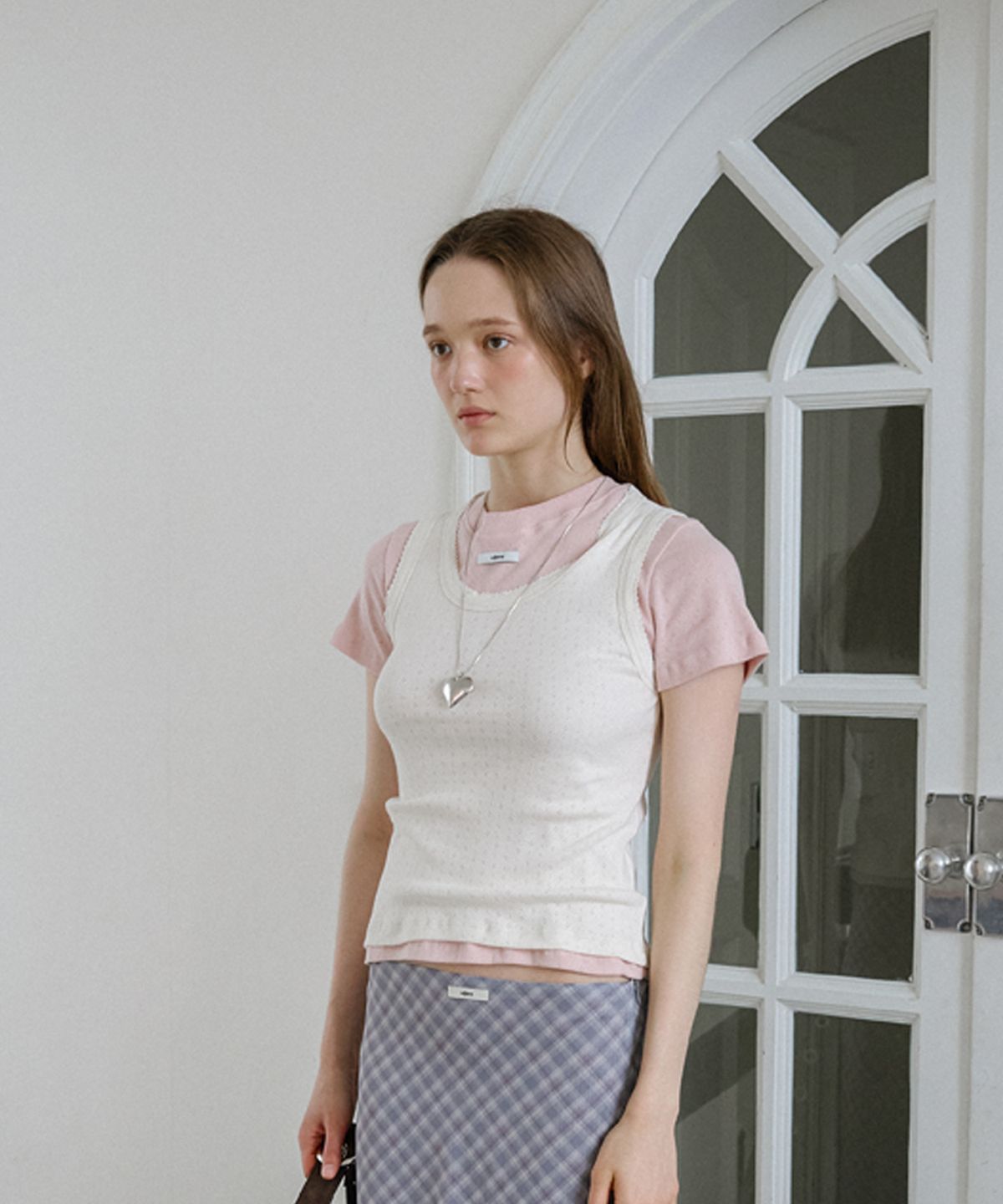 레터리(LETERIE) BASIC FLOWER SLEEVELESS_IVORY
