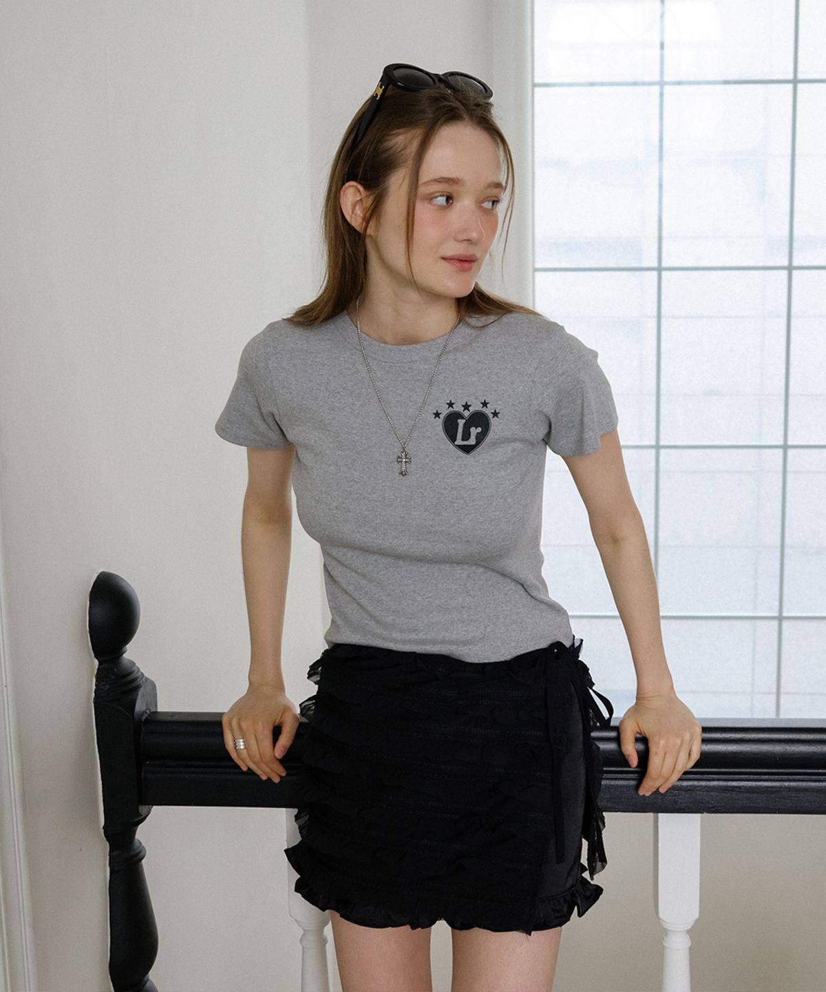 레터리(LETERIE) CANCAN FRILL WRAP SKIRT_BLACK