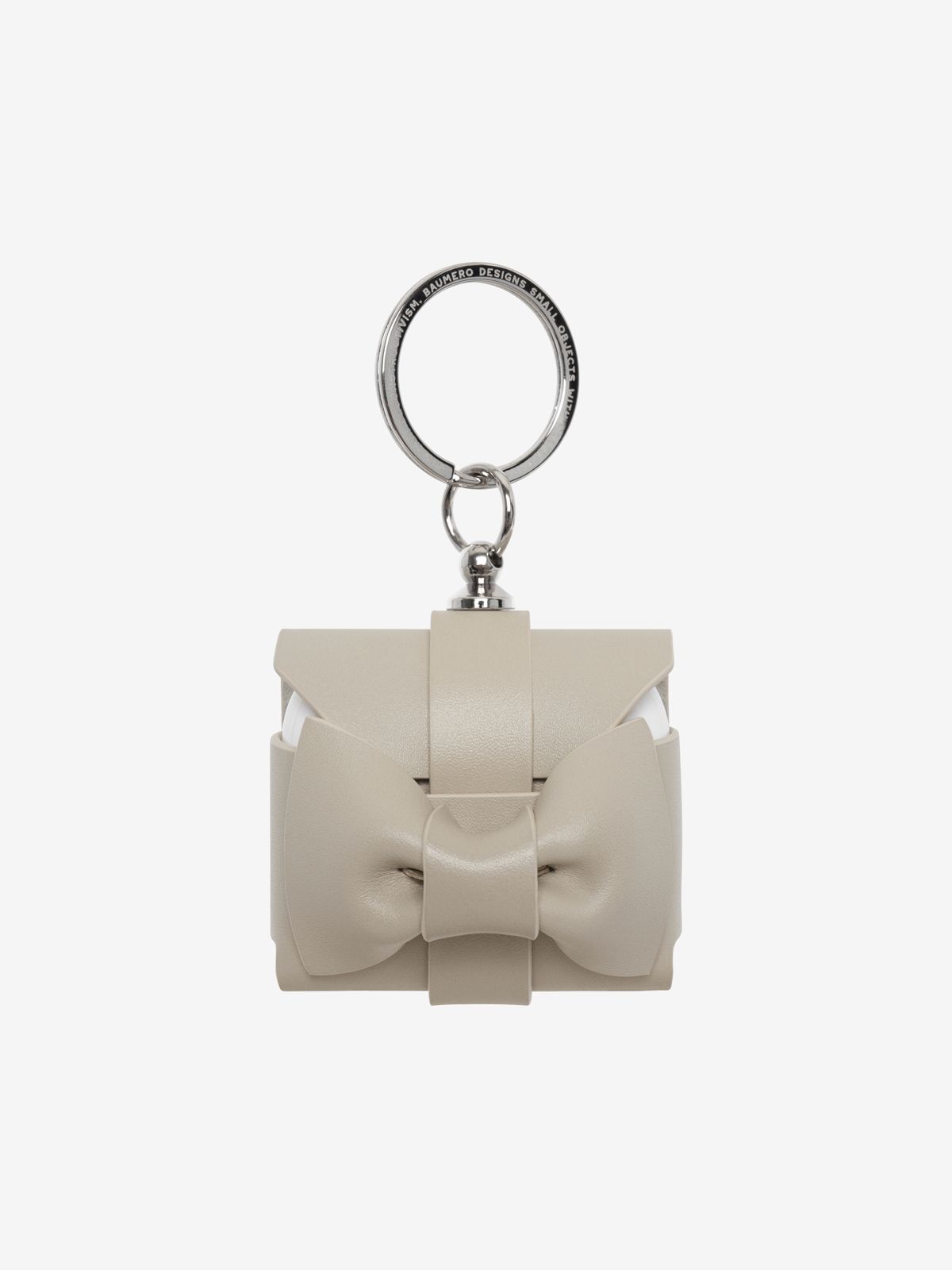 바우메로(BAUMERO) BOW AIRPODS 149 (GREY IVORY)