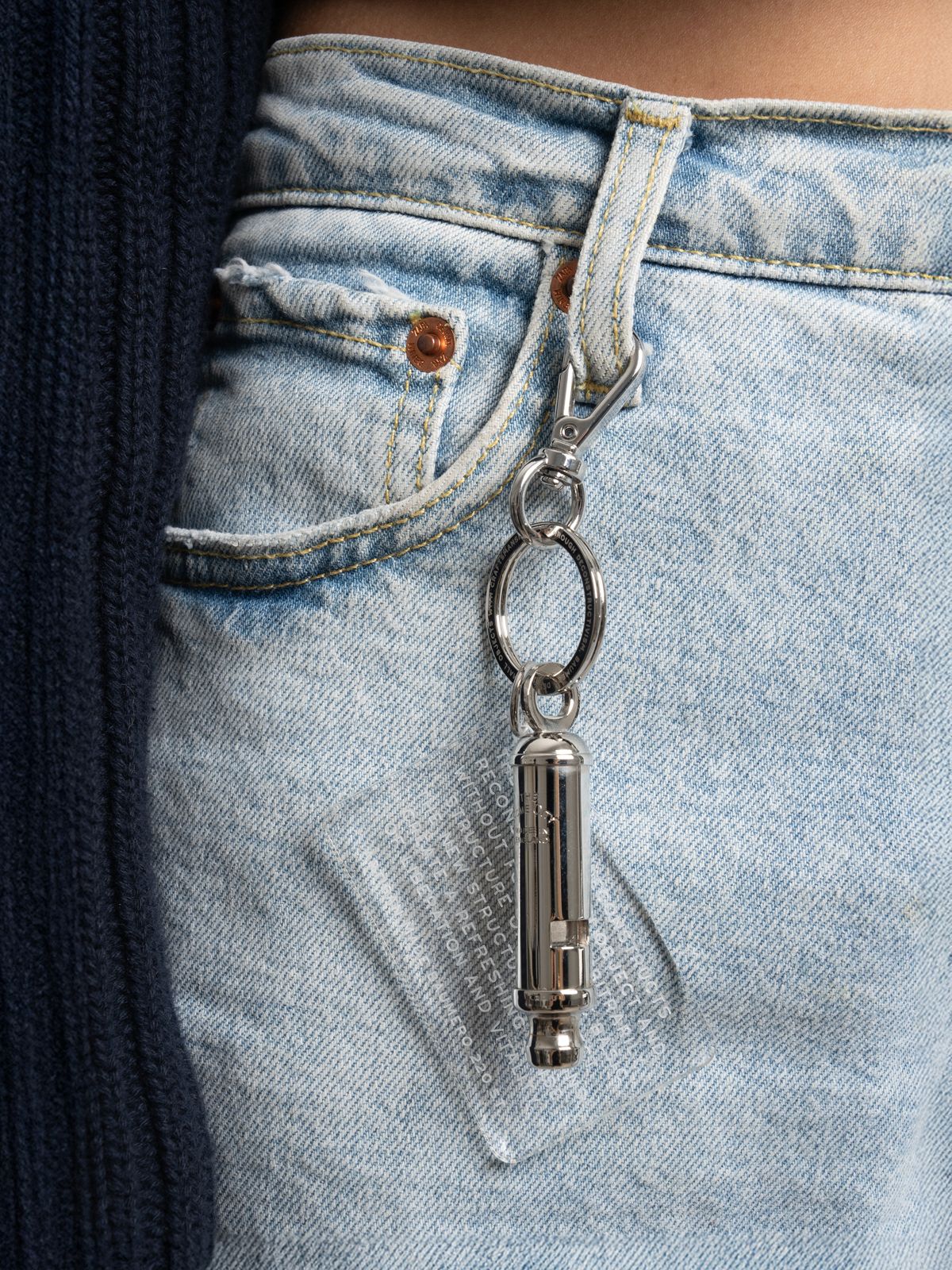 바우메로(BAUMERO) WHISTLE KEYRING 101 (SILVER)