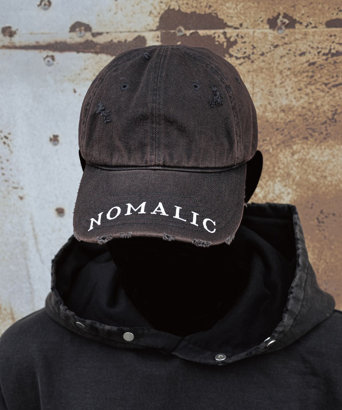 노말릭(NOMALIC) N Visor Cap - Washed Black
