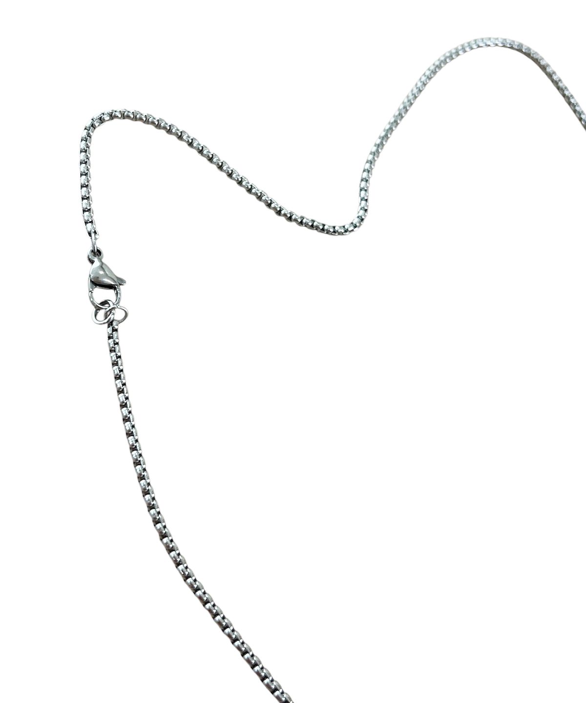 스케이터락(SK8ER ROCK) Star Guitar Pick Long Chain Necklace ((steel))