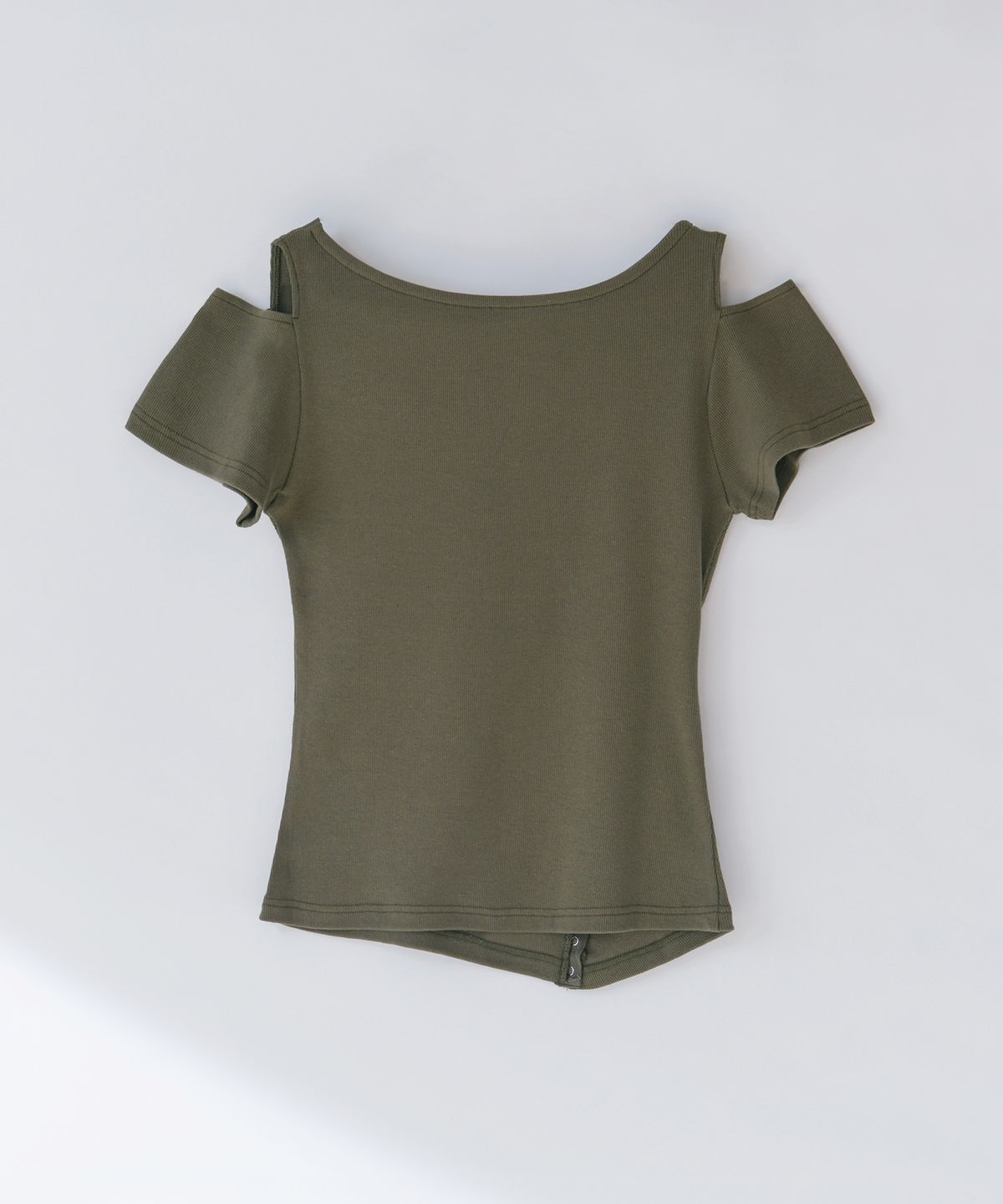 닐링(NILLRING) T19.00 Snep point Short-sleeved cardigan _ Khaki
