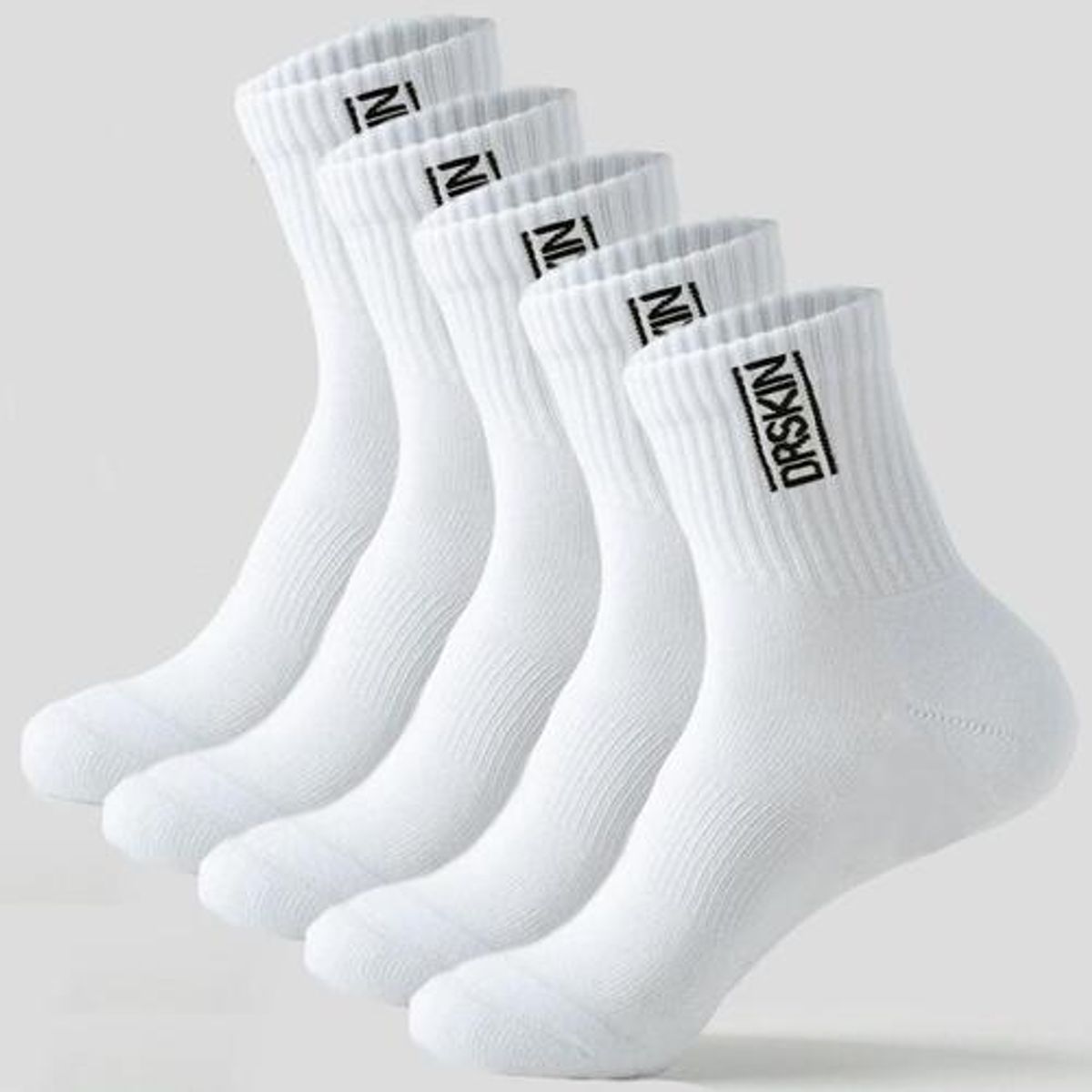 닥터스킨(DRSKIN) 프리미엄 스포츠양말 화이트 12cm