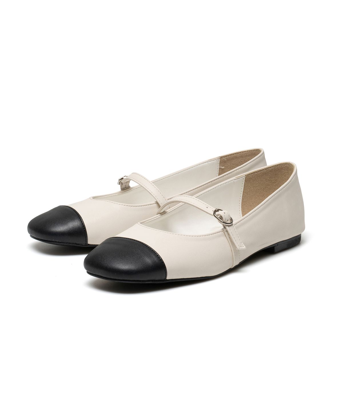포른른(FORRR) Point toe Maryjane Flat - Ivory