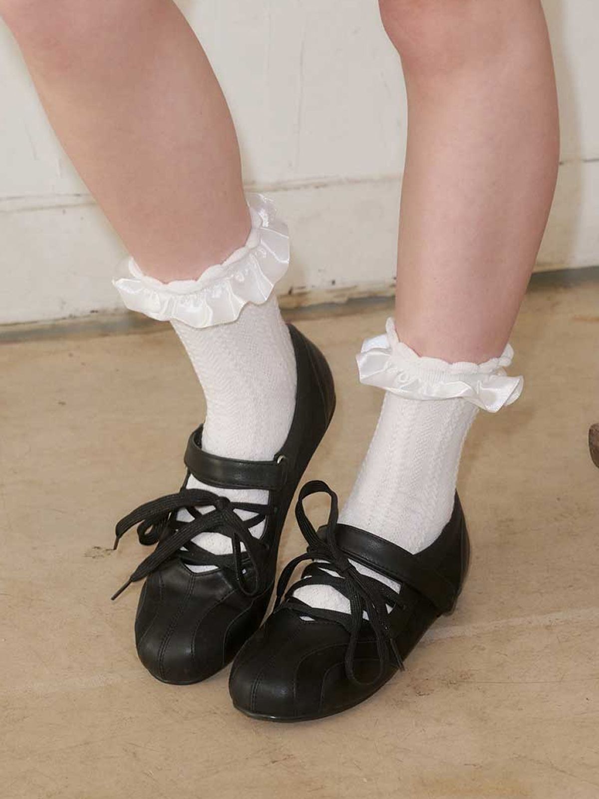 포른른(FORRR) Lace Strap Maryjane - 4Color