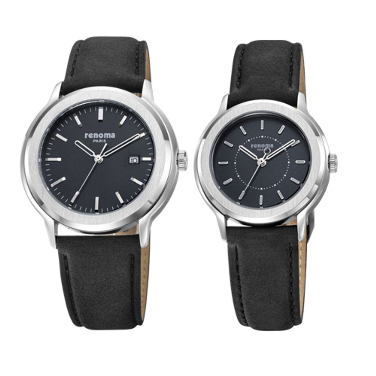 레노마 시계(RENOMA WATCH) RE2501MWHBL 커플패션가죽밴드시계 남성화이트블루