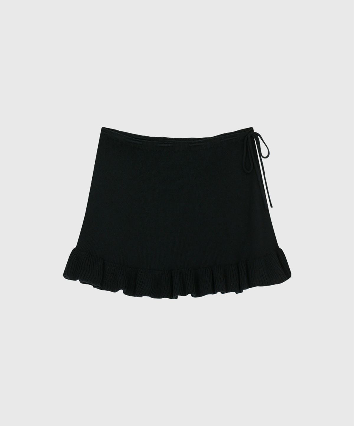 룩캐스트(LOOKAST) 타니 러플 니트 스커트 / TANI RUFFLE KNIT SKIRT_2colors