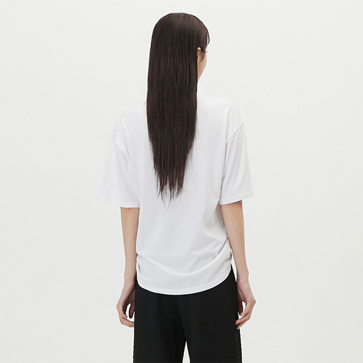 랩(LAP) 리본 디지털프린팅 반팔티셔츠 AR2CT474