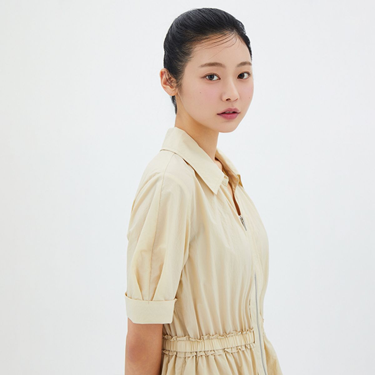 랩(LAP) 지퍼 셔링 롱원피스 AR2WO565