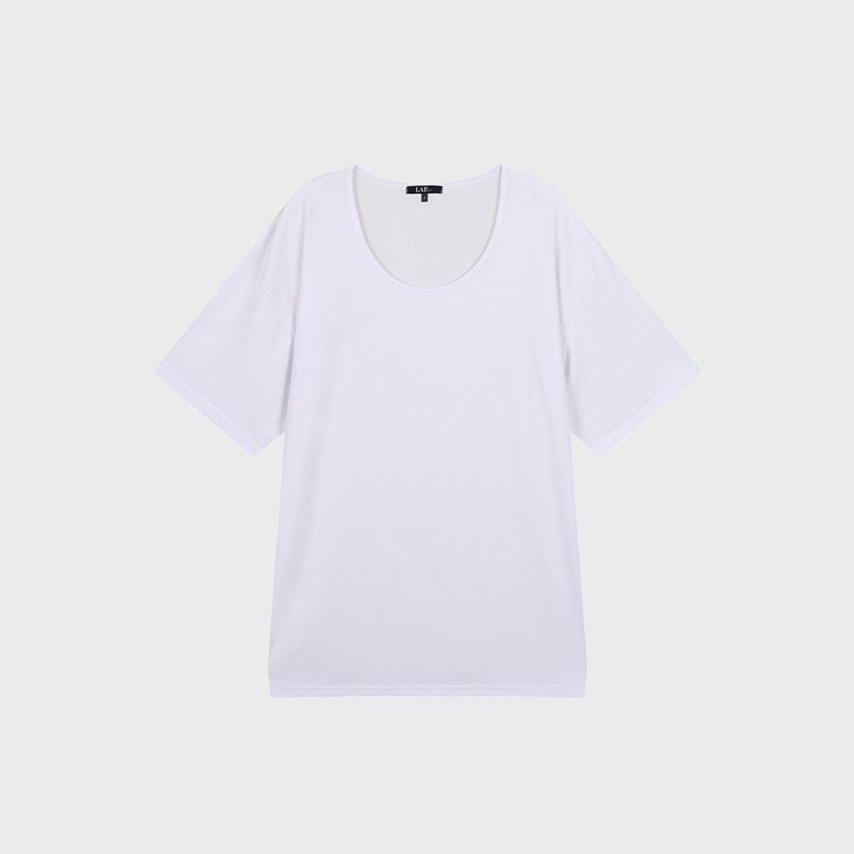 랩(LAP) 레이온 U넥 오버핏티셔츠 AR2CT482