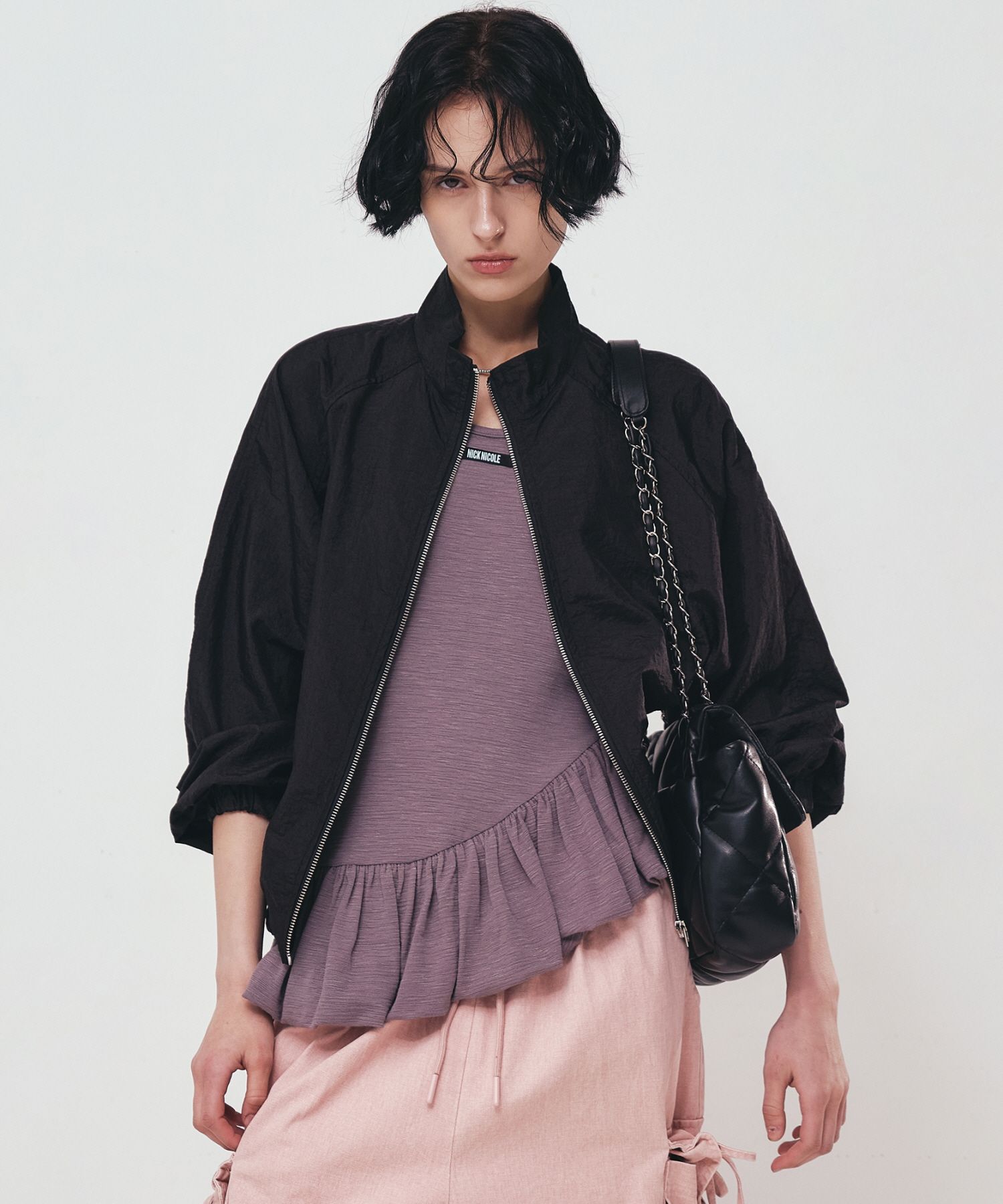 ブルゾン NICK&NICOLE NICOLE MINIMAL RAGLAN BLOUSON 4BTR462 NICK&NICOLE NICOLE MINIMAL RAGLAN BLOUSON 4BTR462 アウター