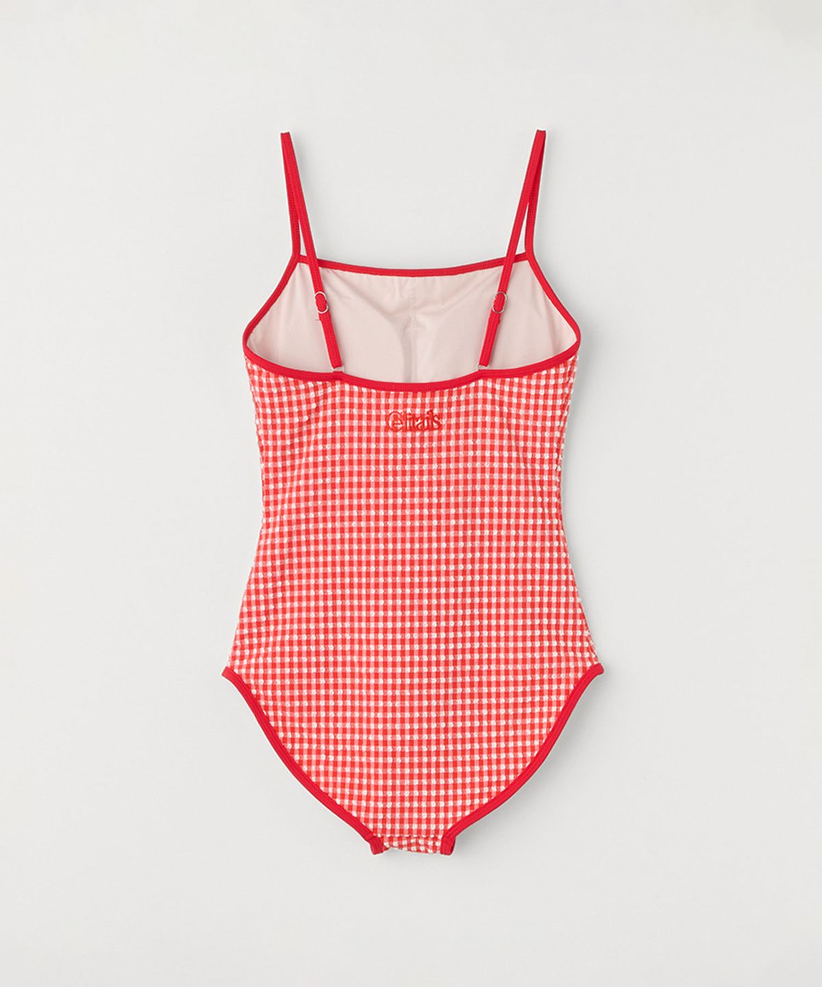 셀리테일즈(CELITAILS) CHECK ROSE MONOKINI SWIM_RED