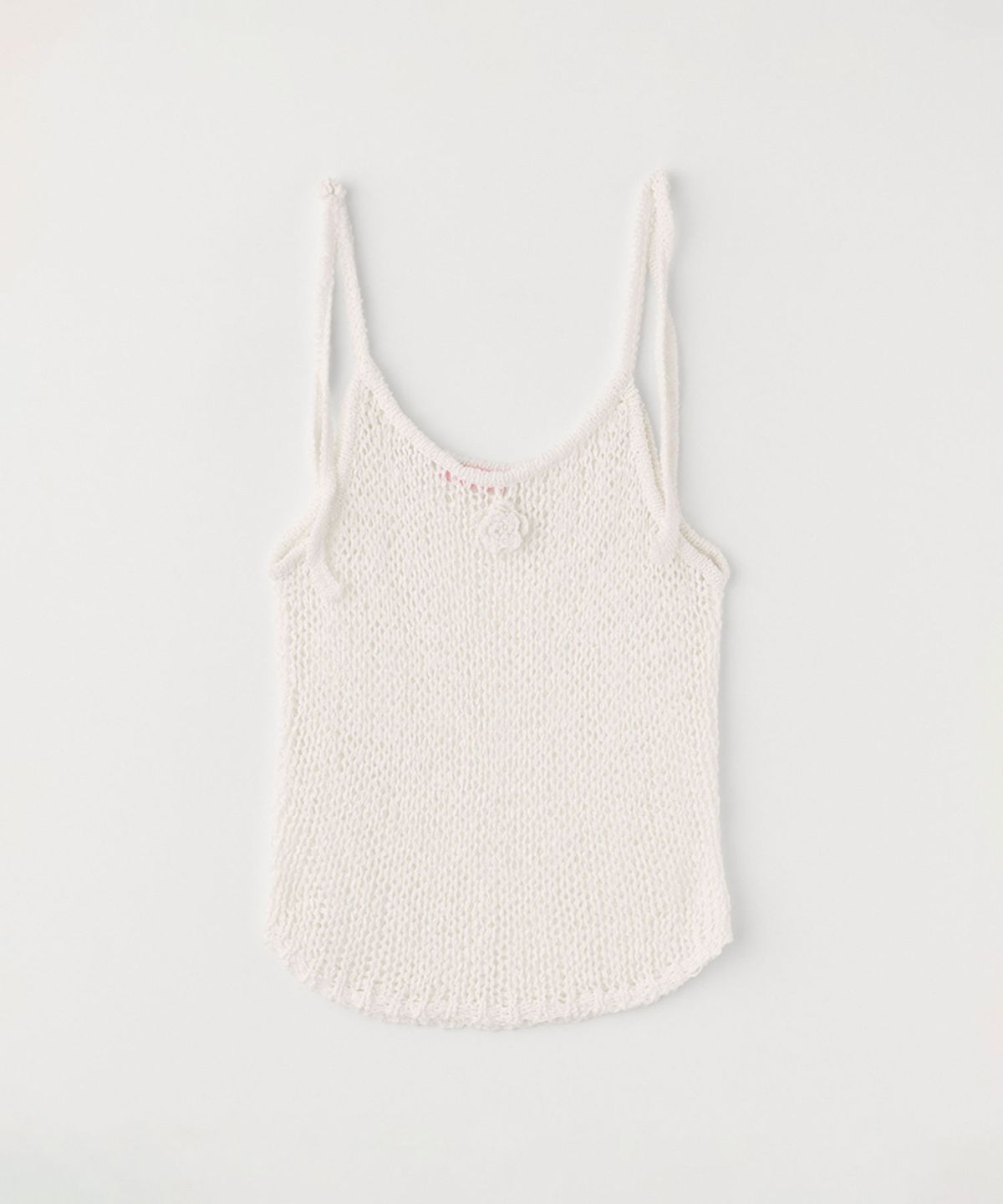 셀리테일즈(CELITAILS) CROCHET FLOWER SLEEVELESS KNIT_IVORY