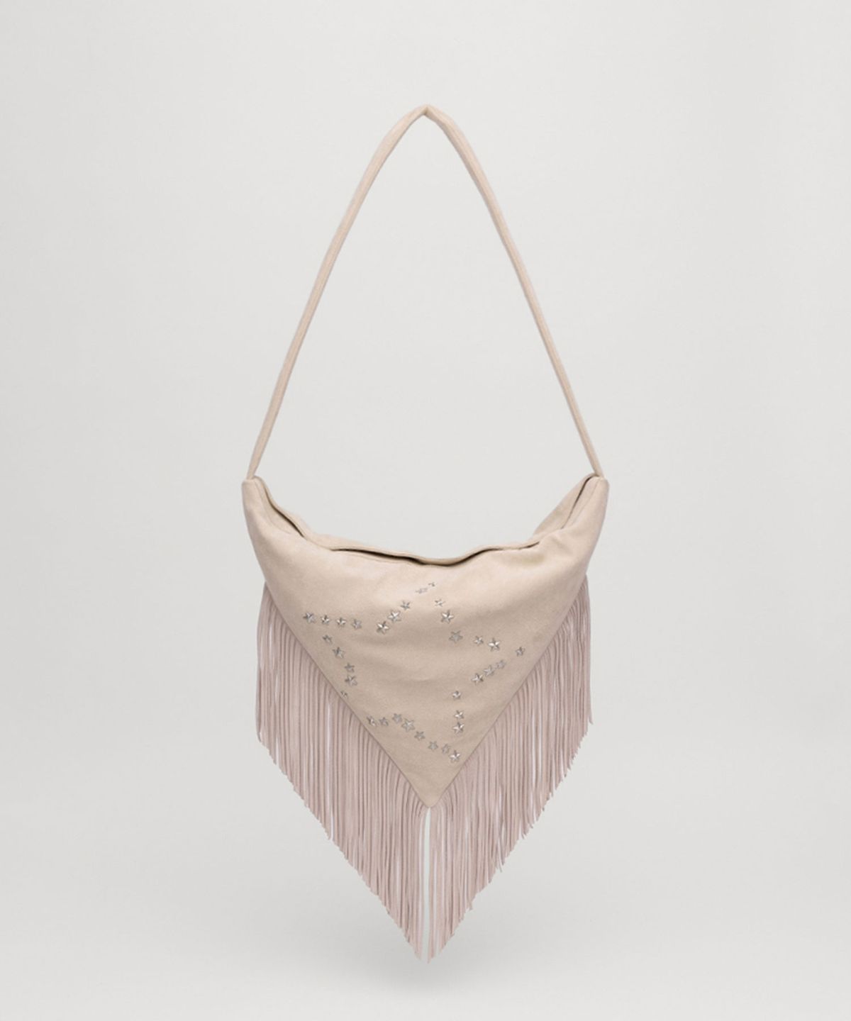셀리테일즈(CELITAILS) STAR FRINGE SUEDE BAG_IVORY