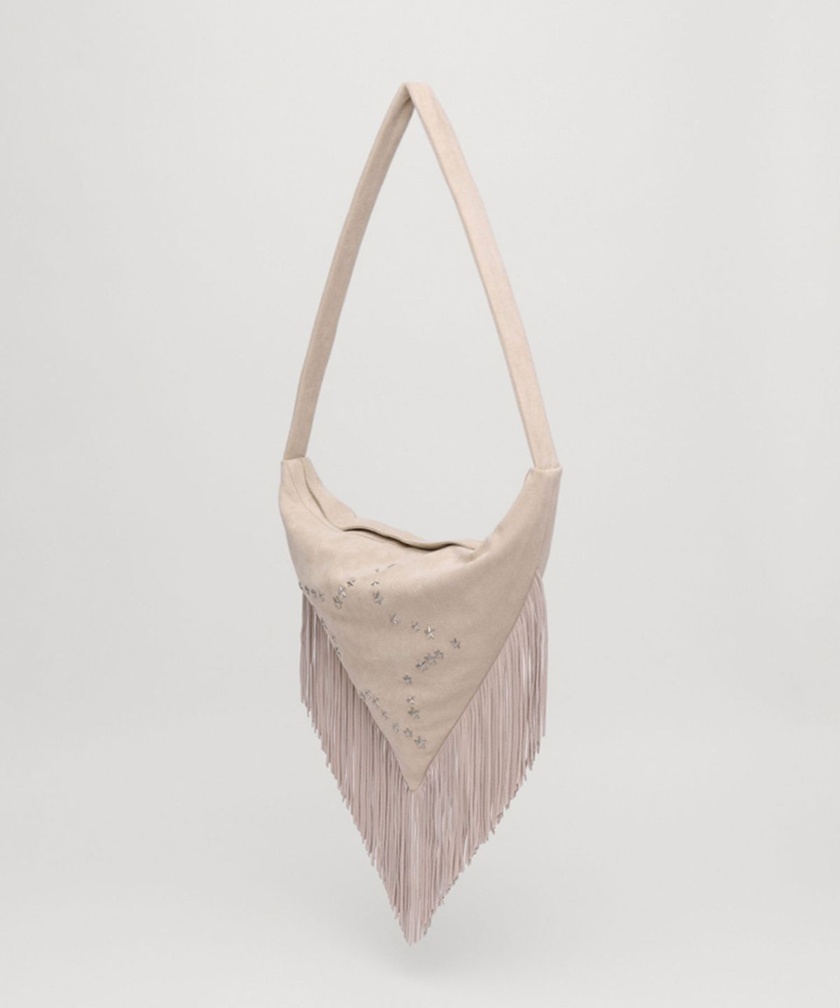 셀리테일즈(CELITAILS) STAR FRINGE SUEDE BAG_IVORY