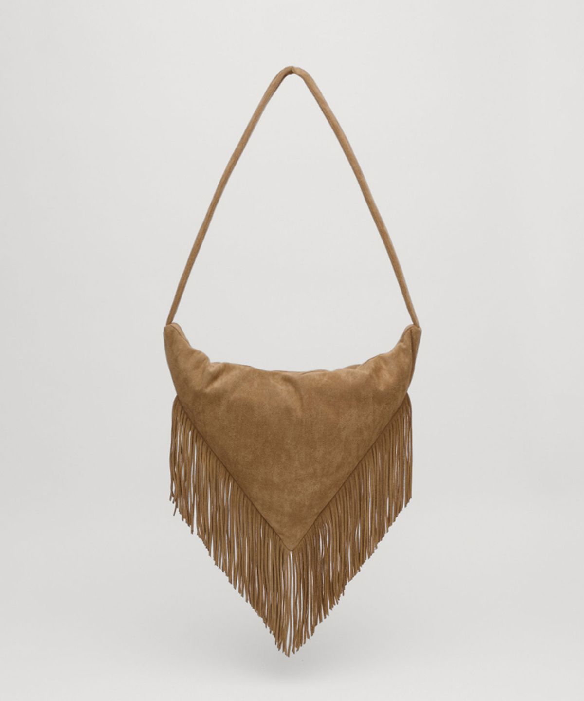 셀리테일즈(CELITAILS) STAR FRINGE SUEDE BAG_CAMEL
