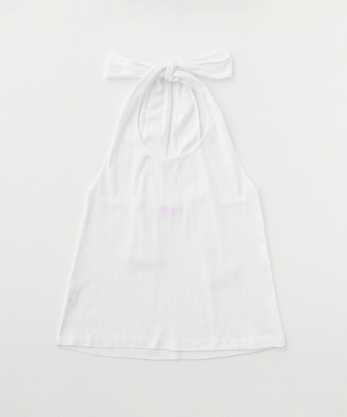 셀리테일즈(CELITAILS) HALTER NECK SCARF TOP_WHITE