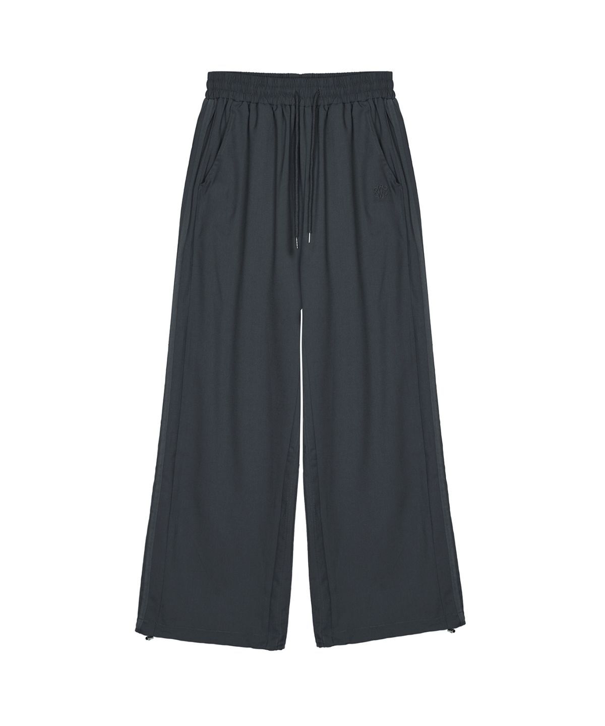 닉앤니콜(NICK&NICOLE) SIDE LINE STRING SLACKS_CHARCOAL