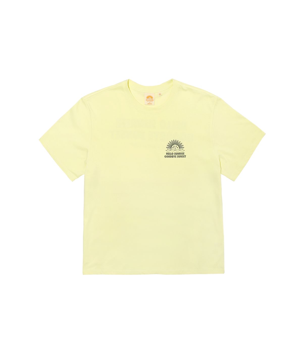 헬로 선라이즈(HELLO SUNRISE) 90s Logo Tee_Pale Green