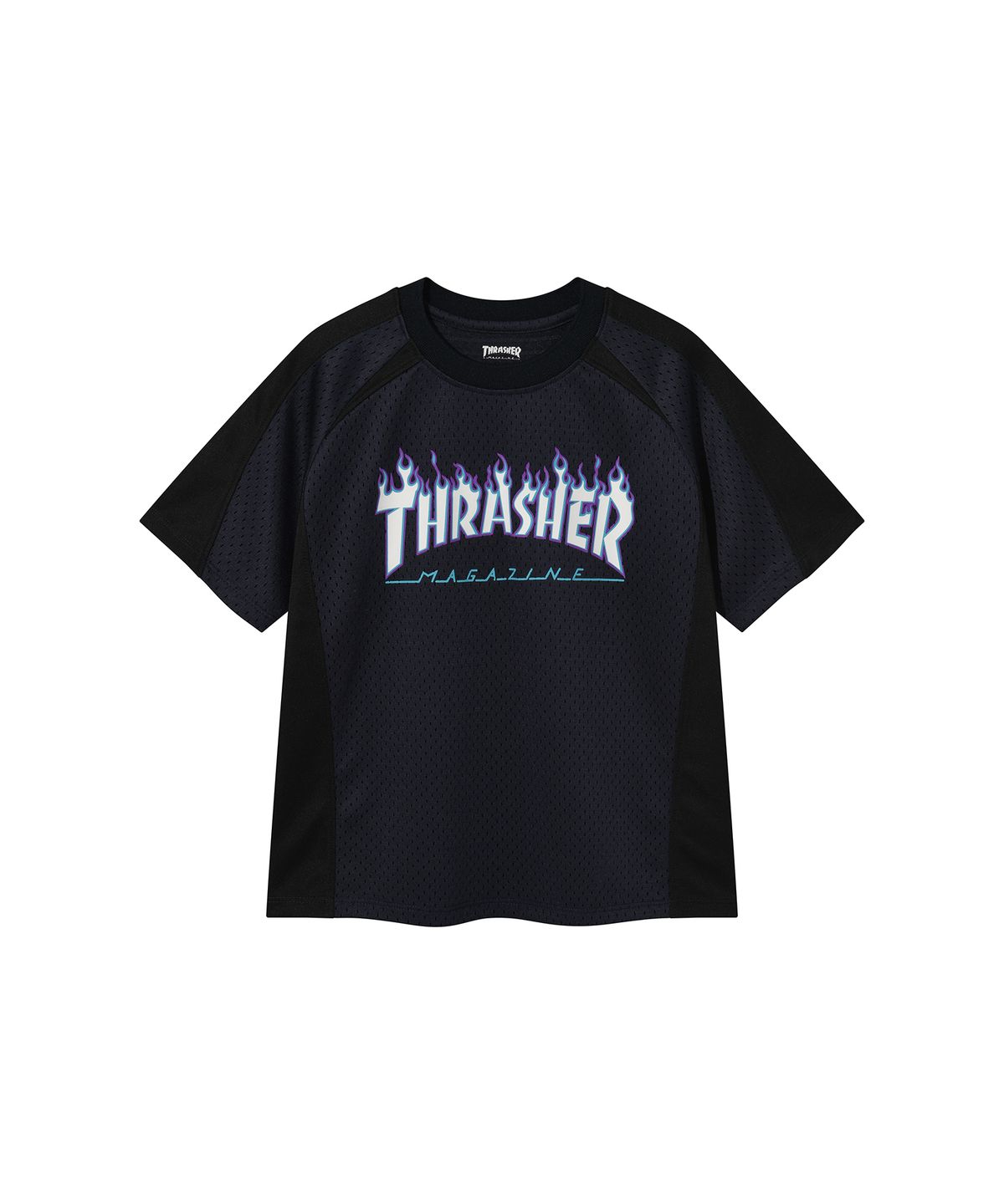 트레셔키즈(THRASHERKIDS) 키즈 유니폼 오버핏 반팔 티셔츠 네이비