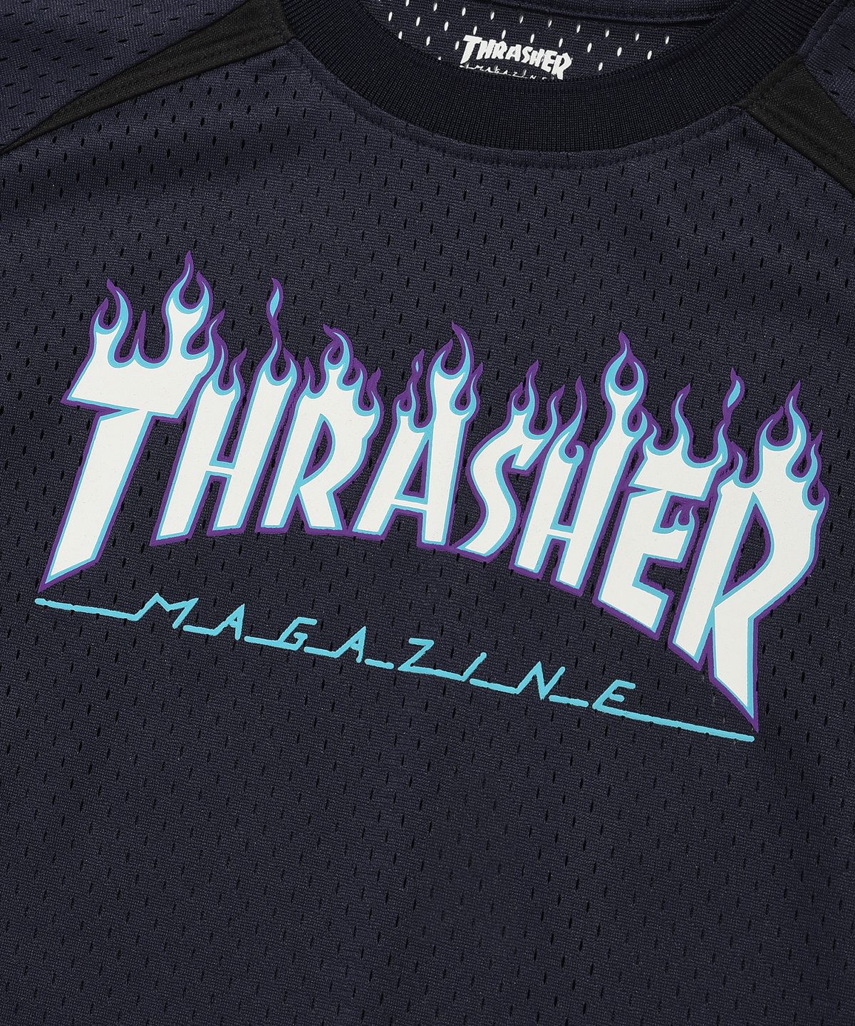 트레셔키즈(THRASHERKIDS) 키즈 유니폼 오버핏 반팔 티셔츠 네이비