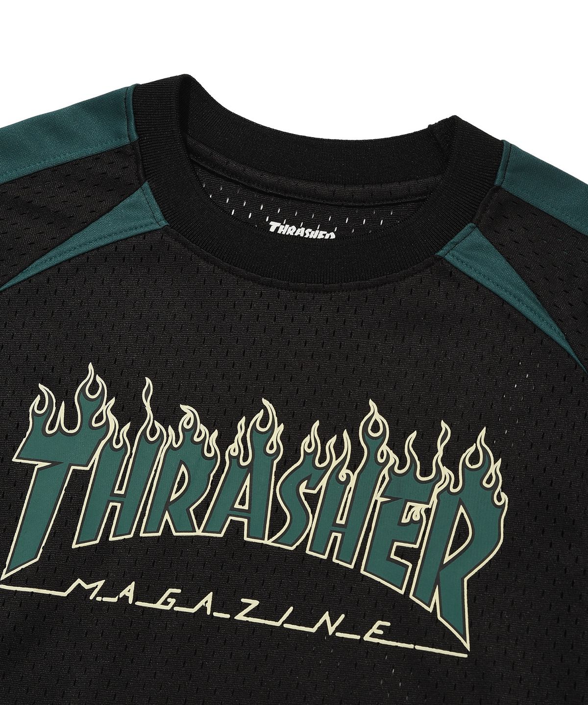 트레셔키즈(THRASHERKIDS) 키즈 유니폼 오버핏 반팔 티셔츠 블랙