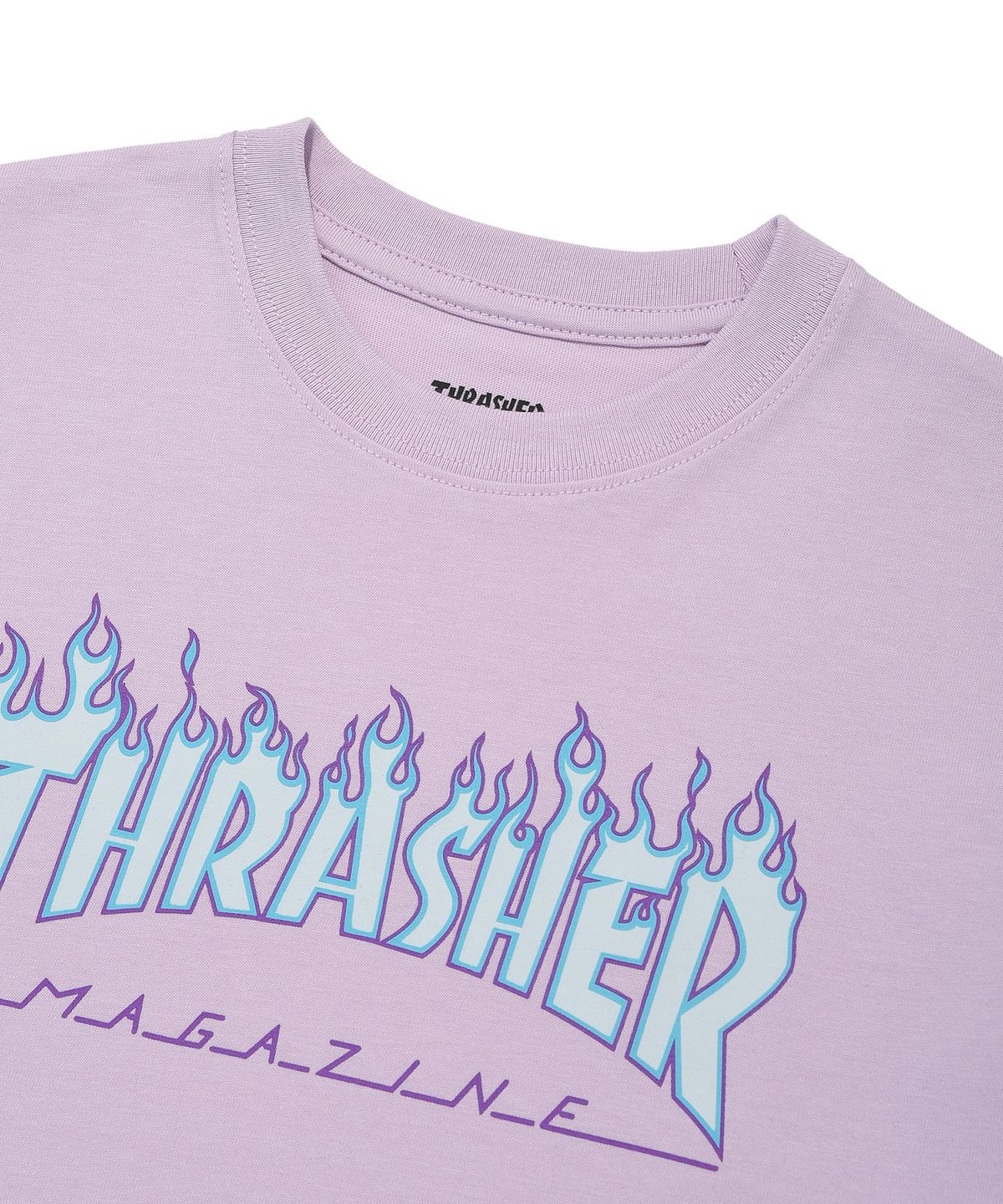트레셔키즈(THRASHERKIDS) 키즈 플레임 반팔티셔츠 라벤더