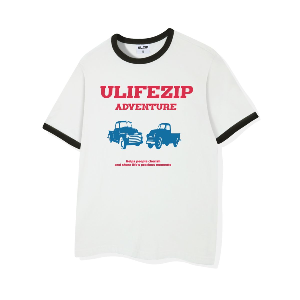 유라이프지(ULIFEZIP) 더블카 오버핏 링거 반팔티 4 Color [ULZE_3002]