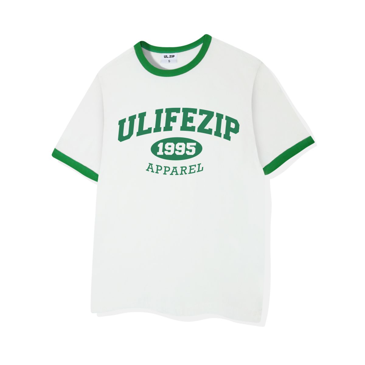 유라이프지(ULIFEZIP) 1995네임아치 오버핏 링거 반팔티 4 Color [ULZE_3004]