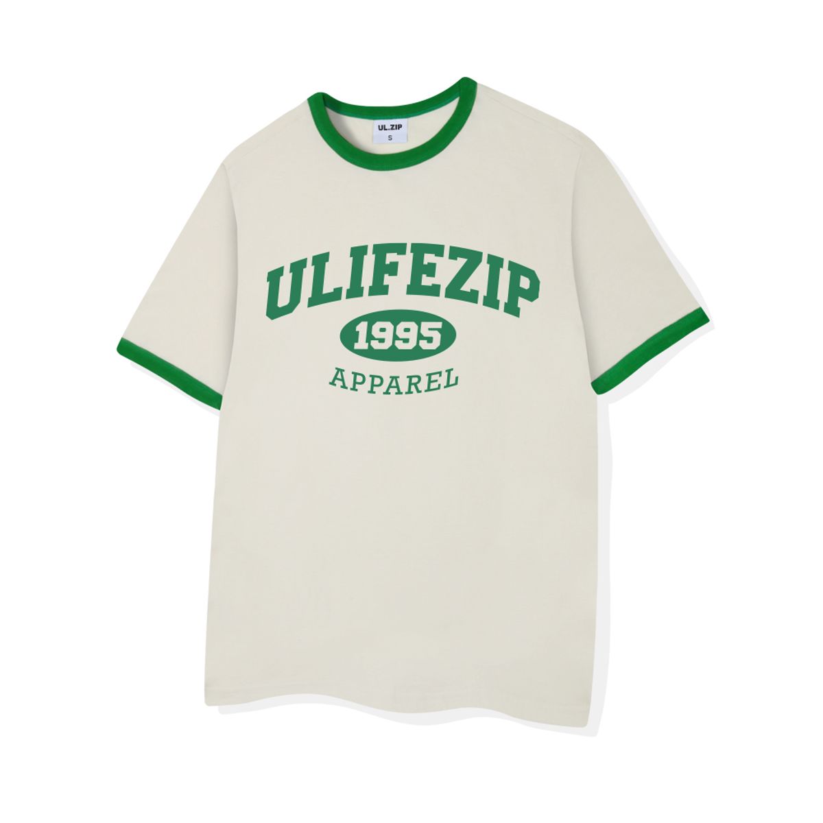 유라이프지(ULIFEZIP) 1995네임아치 오버핏 링거 반팔티 4 Color [ULZE_3004]