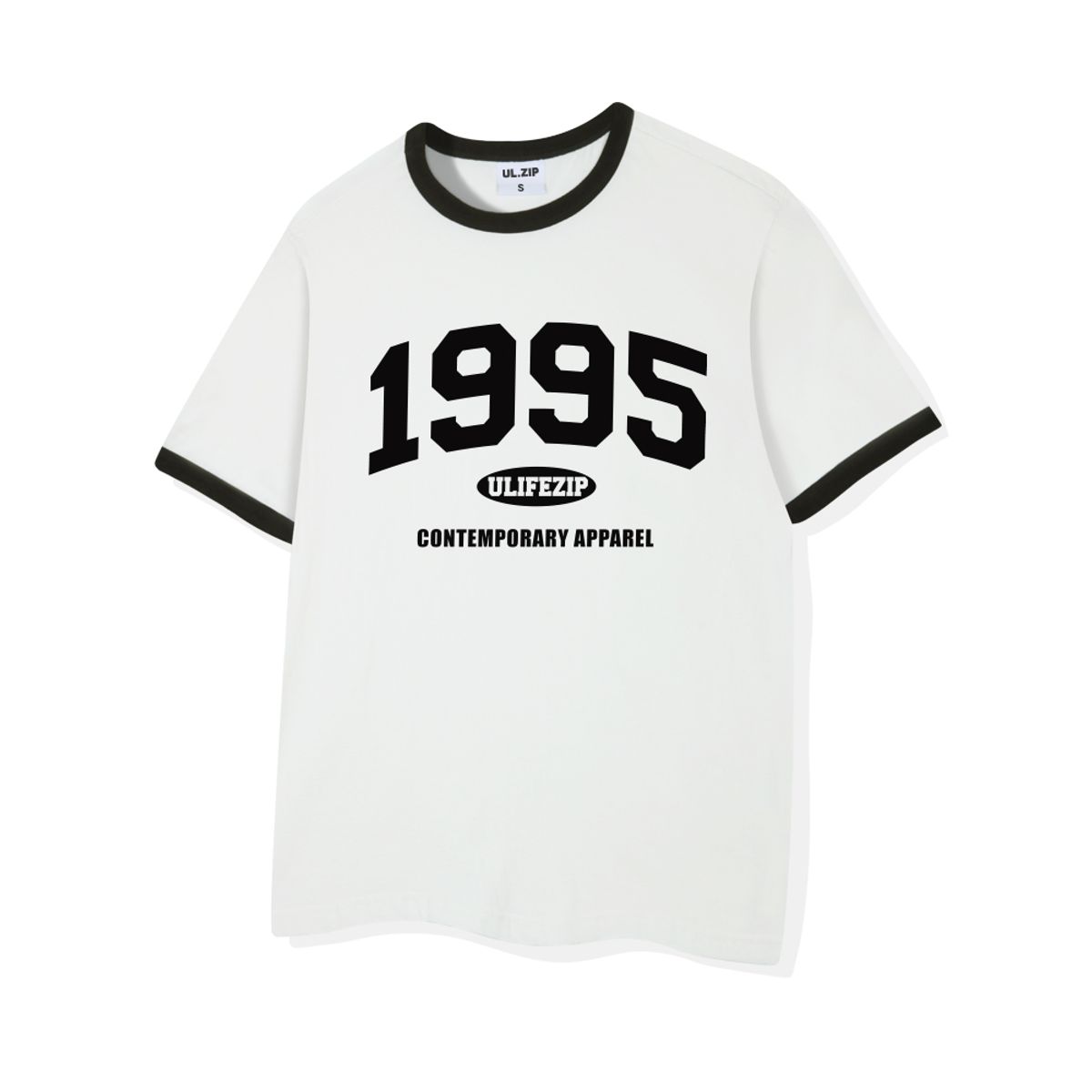 유라이프지(ULIFEZIP) 1995아치 오버핏 링거 반팔티 4 Color [ULZE_3005]