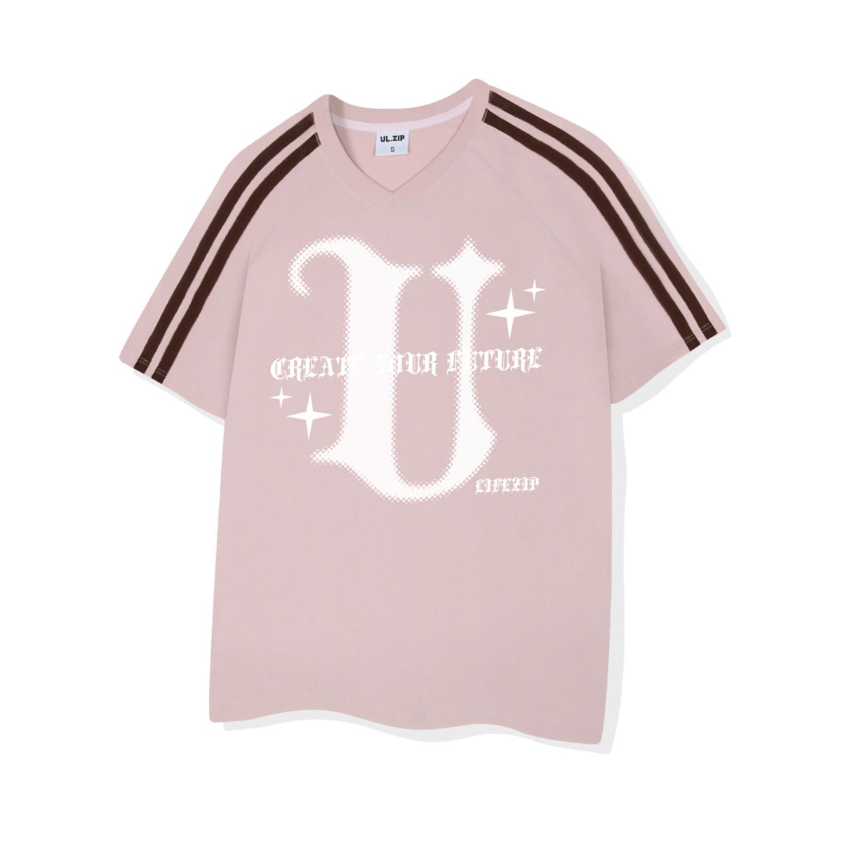 유라이프지(ULIFEZIP) 유하프톤 우먼 트랙 브이넥 반팔티 5 Color [ULZV_5602]