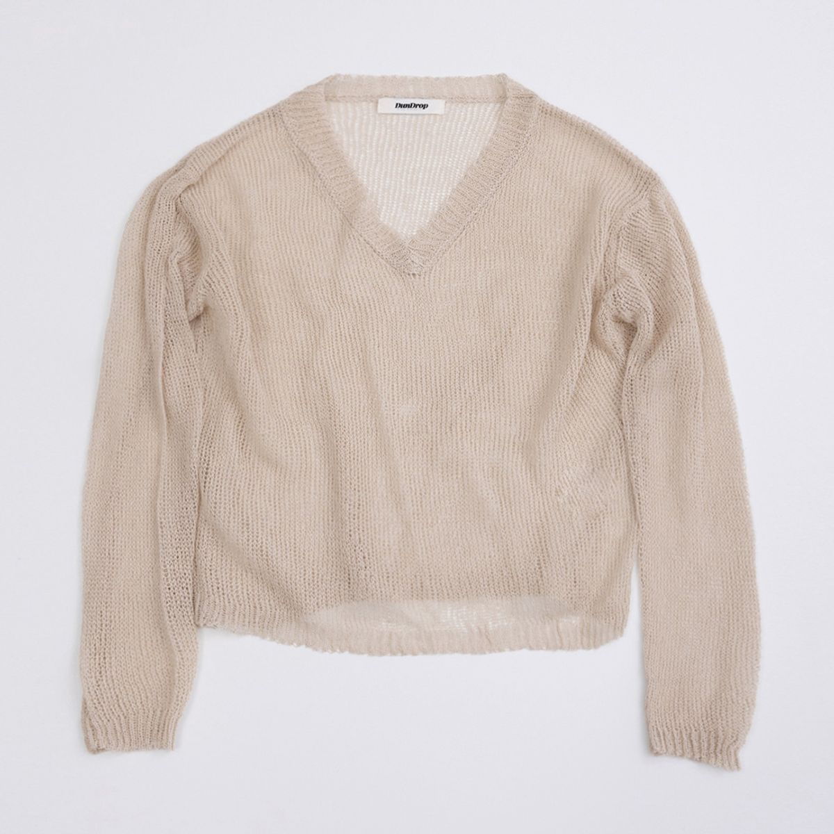 던드롭(DUNDROP) DD_Hollow knit top_3color